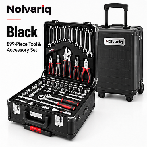 899-Piece Complete Tool Set with 4-Layer Rolling Storage Case