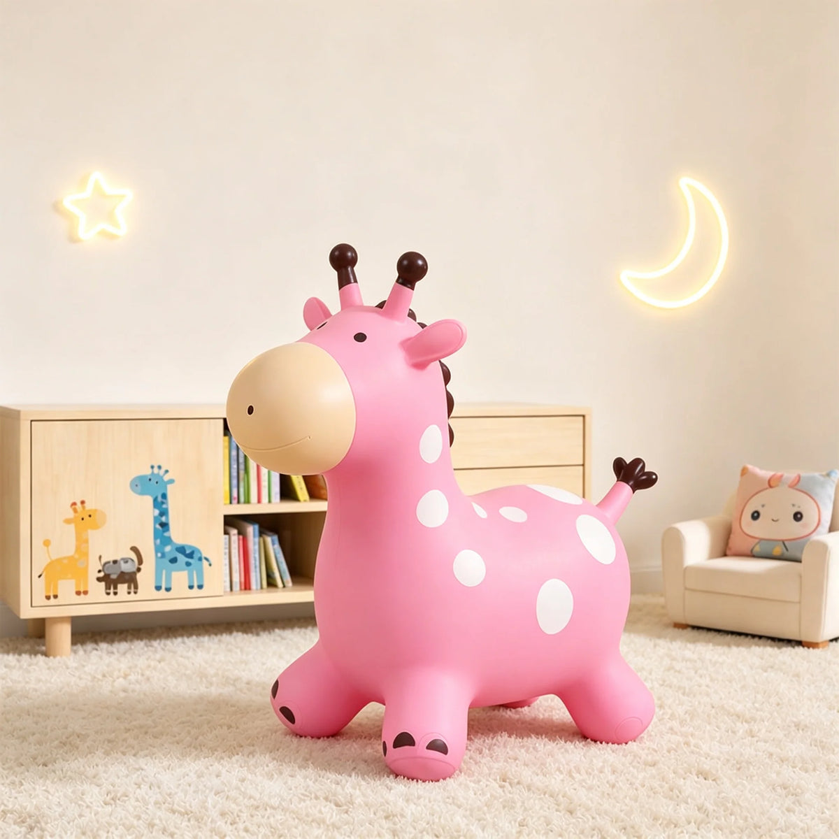 🧸 Kids Giraffe Hopper – Fun Bouncing Toy for Balance & Active Play