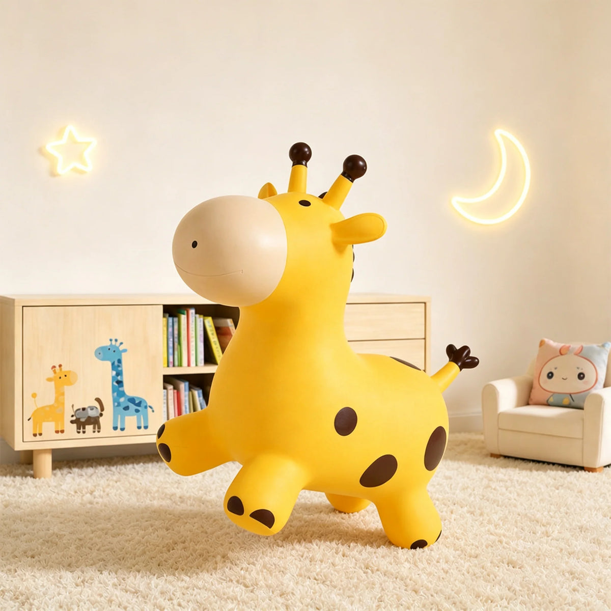 🧸 Kids Giraffe Hopper – Fun Bouncing Toy for Balance & Active Play