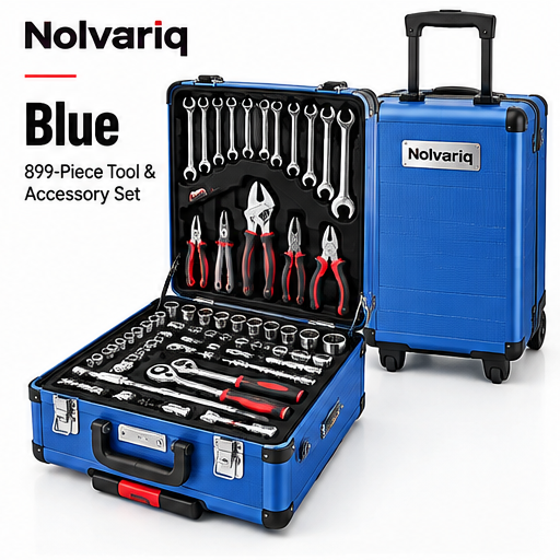 899-Piece Complete Tool Set with 4-Layer Rolling Storage Case