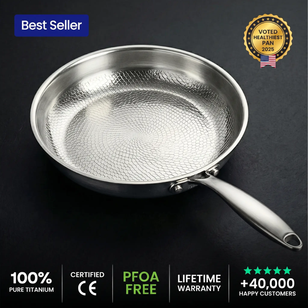 TITANOX 100% pure titanium frying pan