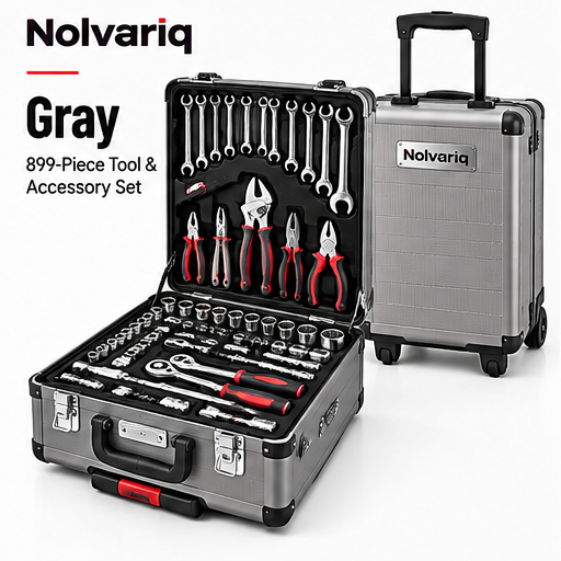 899-Piece Complete Tool Set with 4-Layer Rolling Storage Case