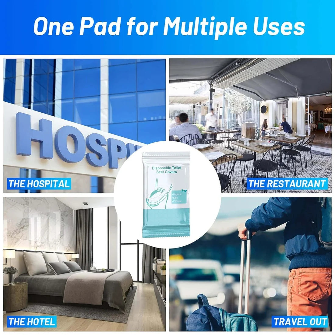 Toilet Seat Covers Disposable - Waterproof