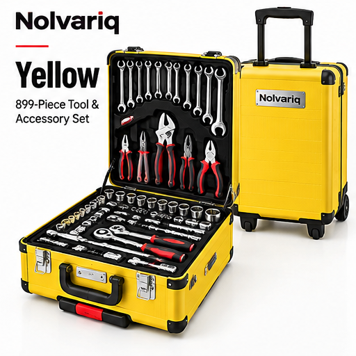 899-Piece Complete Tool Set with 4-Layer Rolling Storage Case