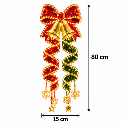 Bow and Double Bells Spiral Light dimensions