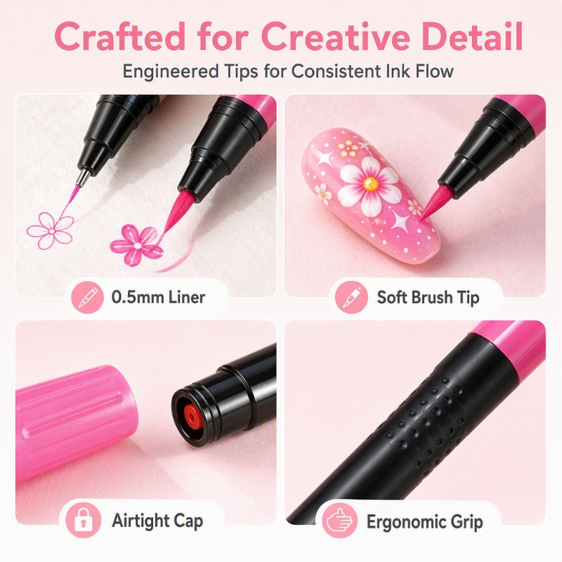 24-color dual-ended nail art pen set product image 5